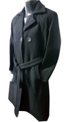 Black Winter Women Full Length Walking Coat PeaCoat